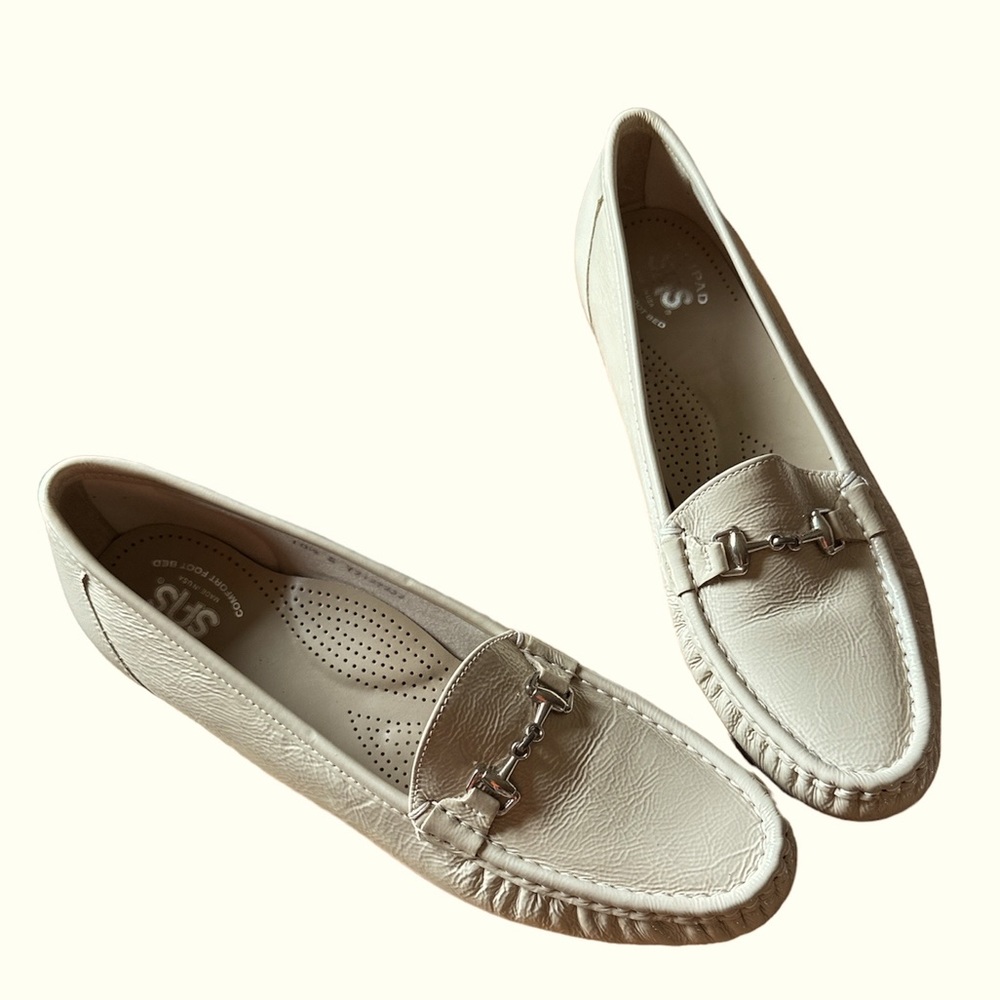 SAS Metro Bone Patent Loafers | NEW! - Picture 3 of 9
